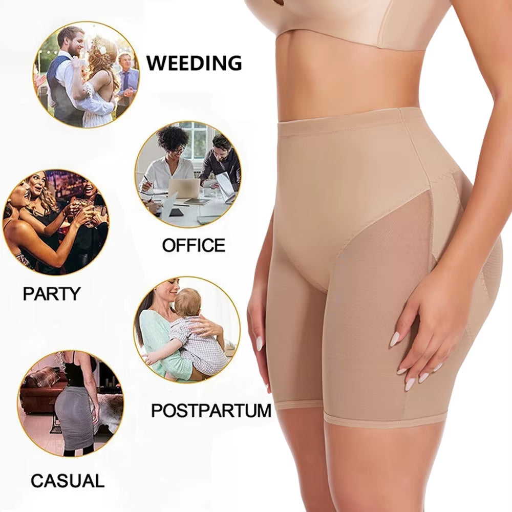 Sexy Butt Lifting Shaping Shorts Women High Waist Mesh Breathable Shaping Panties Shapewear Thigh Slimming Smooth Body Clothing