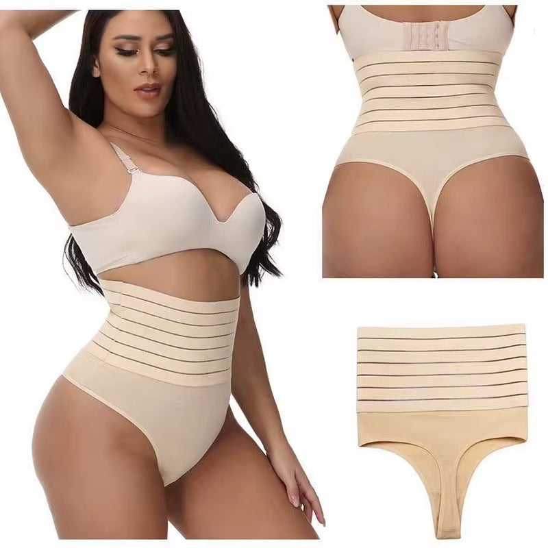 1Pcs Women High Waist Shaping Brief Lady Thong Body Shaper Slimming Underwear Butt Lifter Control Pantie Sexy Shapewear Panty