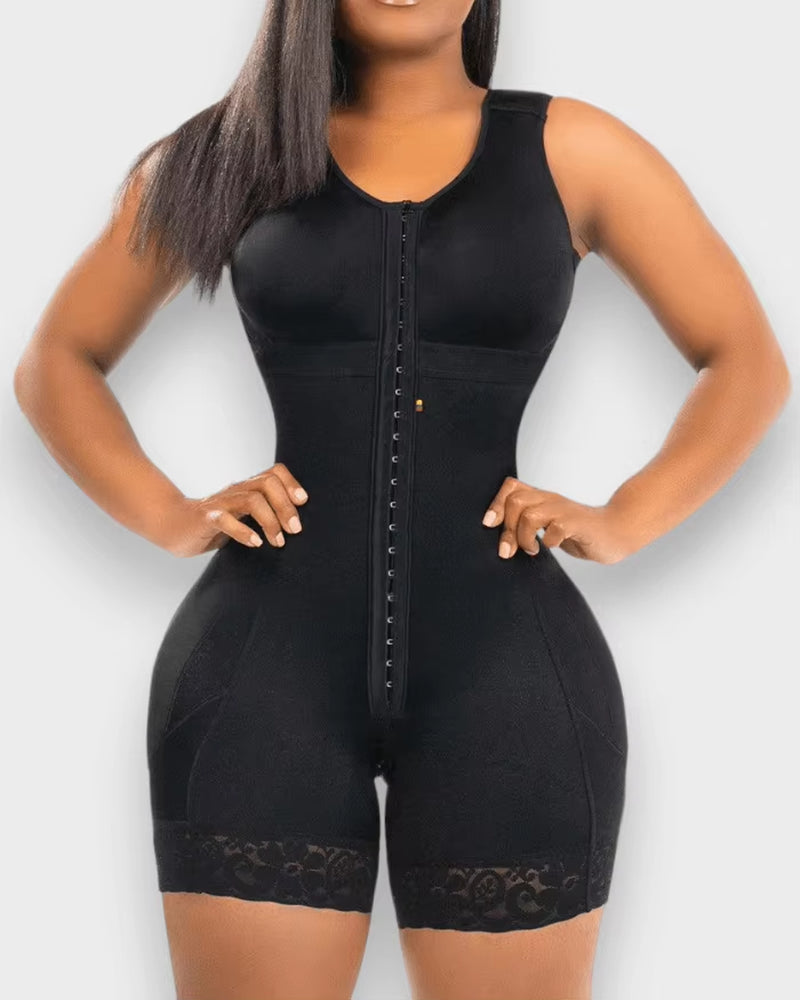 Full Body Stage 2 Faja with Bra Belly Slimming Panties High Waist Girdles Shorts Colombian Shapers BBL Abdominal Reducing Corset