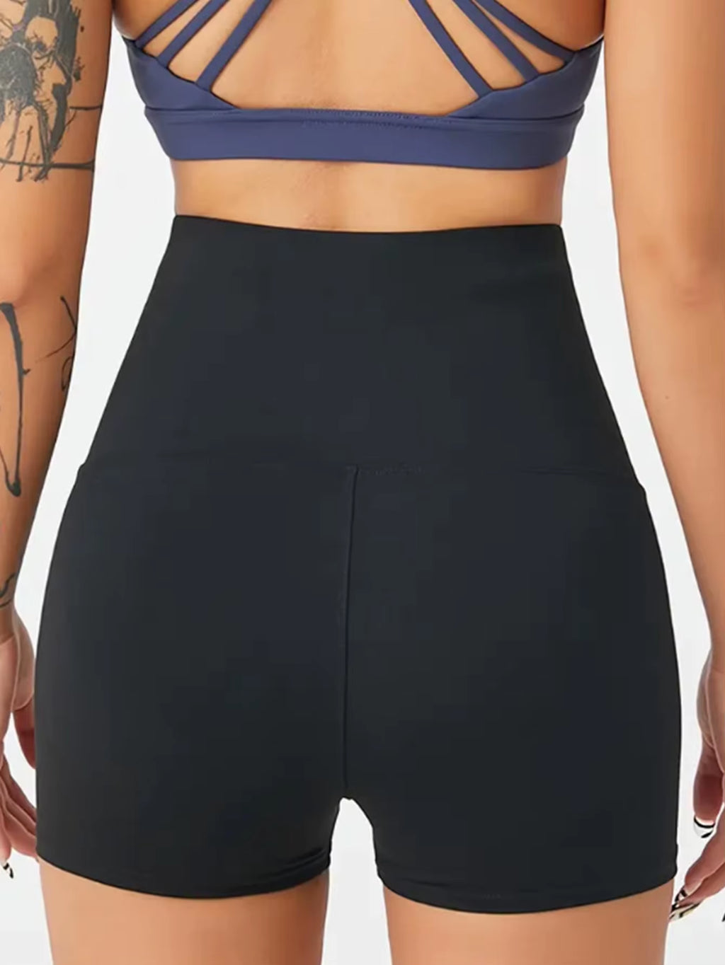 Women'S High-Waisted Snap-Waist Tummy-Control 3-Inch Shorts, Slim-Fit for Pilates & Yoga